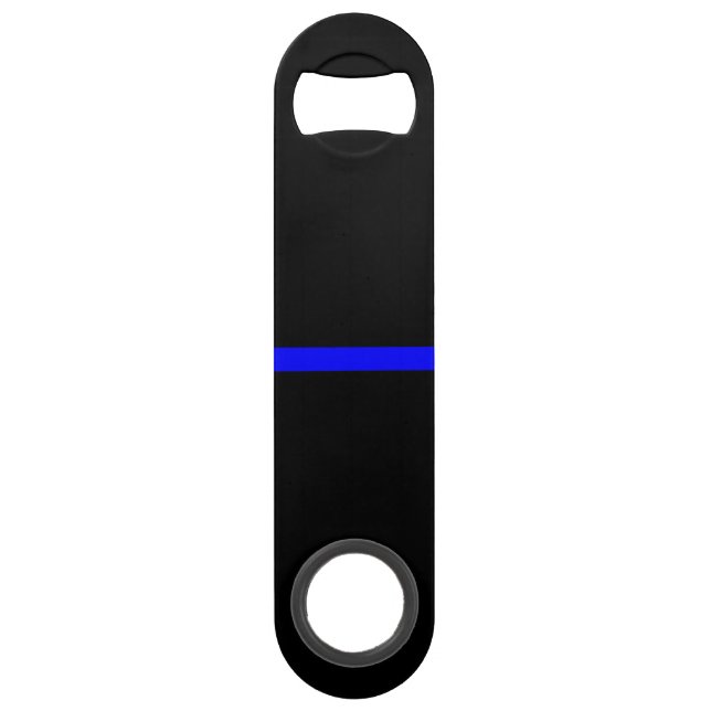 Le Symbolique Ligne Bleue Mince Horizontale Noir (Devant)