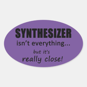 Le synthétiseur n'est pas tout Oval Sticker