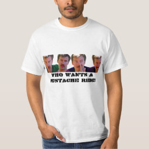 le T-shirt 1, OMS de wes VEUT UN TOUR de MOUSTACHE