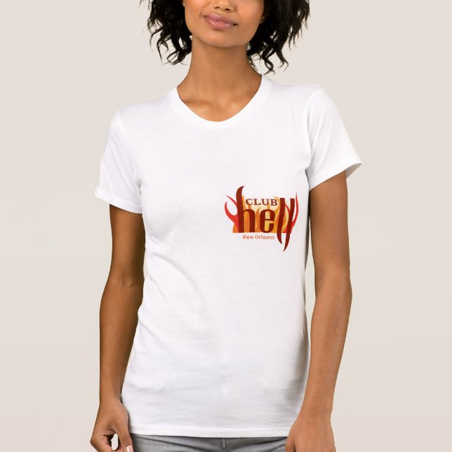 Le T-shirt 2 des femmes d'enfer de club (Devant)