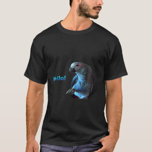 Le T-shirt African Grey Parrot Hello