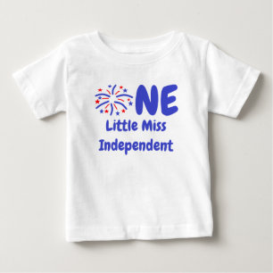 Le T-shirt bébé de la petite Miss Indépendante 1er