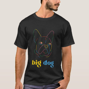 Le T-Shirt Big Dog Courez Avec Un T-shirt vintage