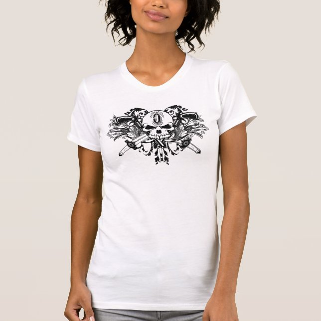 Le T-shirt cassé de PERSONNEL de cercle (Devant)