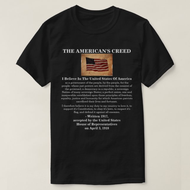 LE T-shirt CREED DES AMÉRICAINS (Design devant)