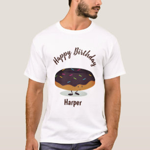 Le T-shirt d'anniversaire givrés par chocolat des