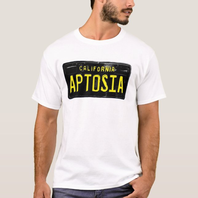 Le T-shirt d'Aptosia des hommes originaux de logo (Devant)