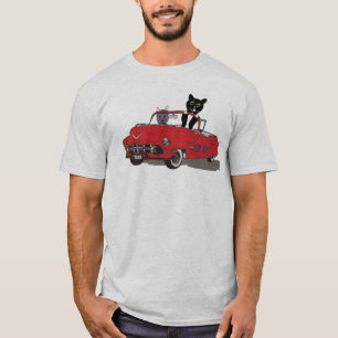 Le T-shirt de 2 de chats de joie hommes