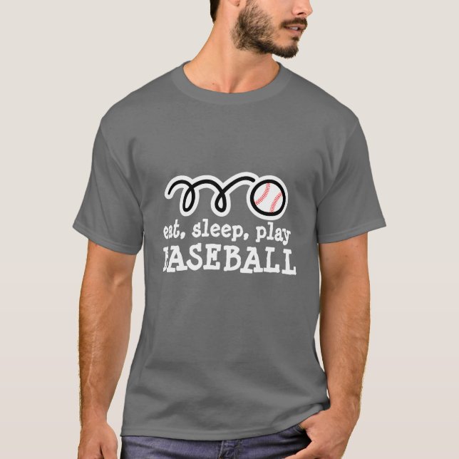 Le T-shirt de base-ball avec la citation drôle | (Devant)