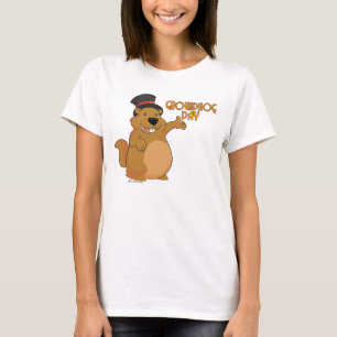 Le T-shirt de base des femmes de jour de Groundhog