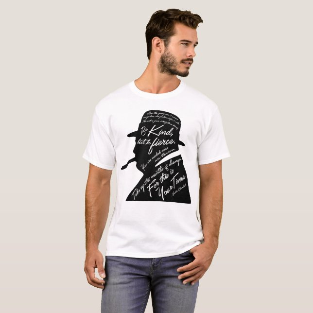 Le T-shirt de base des hommes de Churchill (Devant entier)