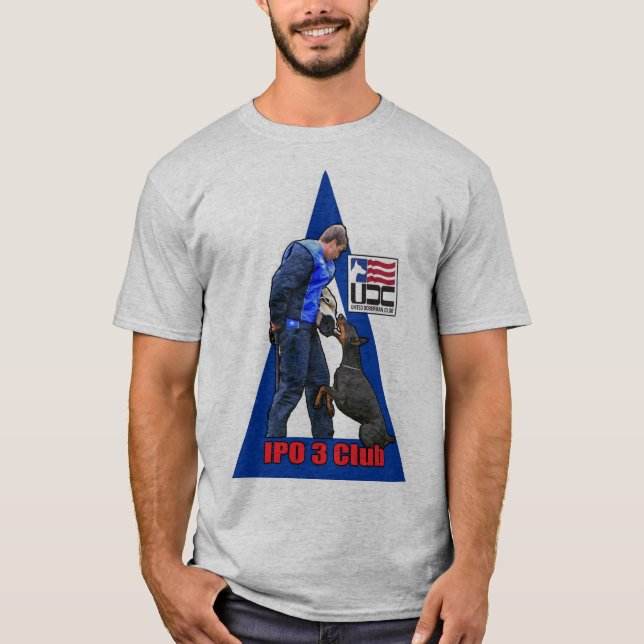 Le T-shirt de base des hommes de club d'IPO 3 (Devant)