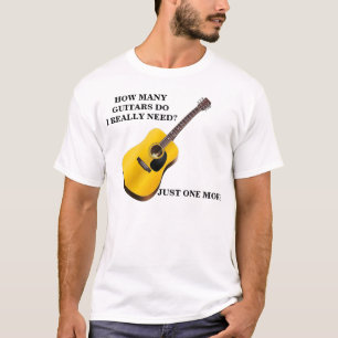 Le T-shirt de base des hommes de guitares
