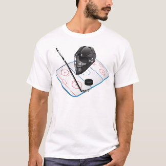 Le T-shirt de base des hommes de hockey sur glace