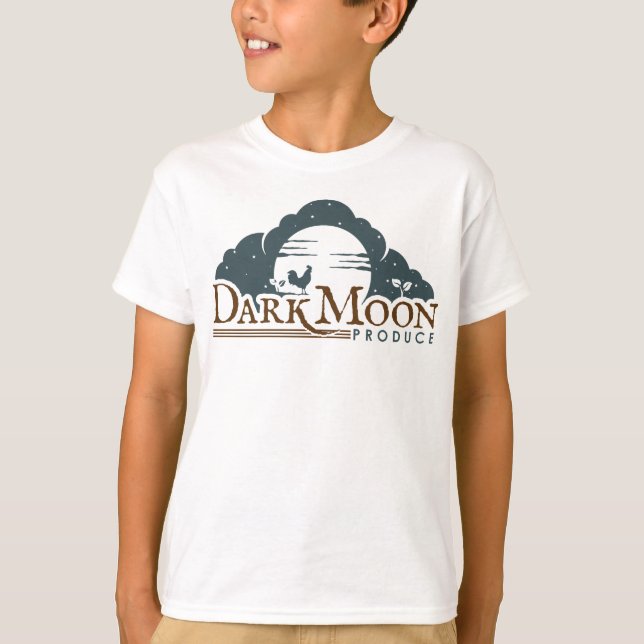 Le T-shirt de base pour enfants - Lune sombre prod (Devant)