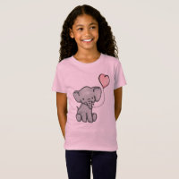 Le T-shirt de bébé de la fille rose mignonne