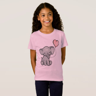 Le T-shirt de bébé de la fille rose mignonne