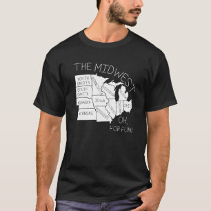 Le T-shirt de carte de géographie d'AMUSEMENT de
