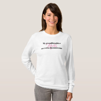 Le T-shirt de dames "ma petite-fille bascule des