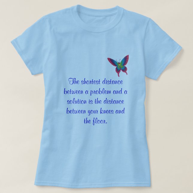 Le T-shirt de distance le plus court (Design devant)