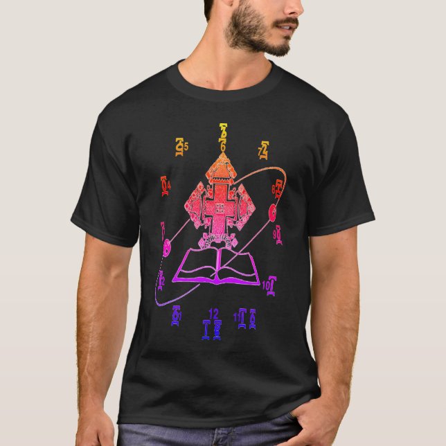 Le T-shirt de horodateur de montre des hommes (Devant)