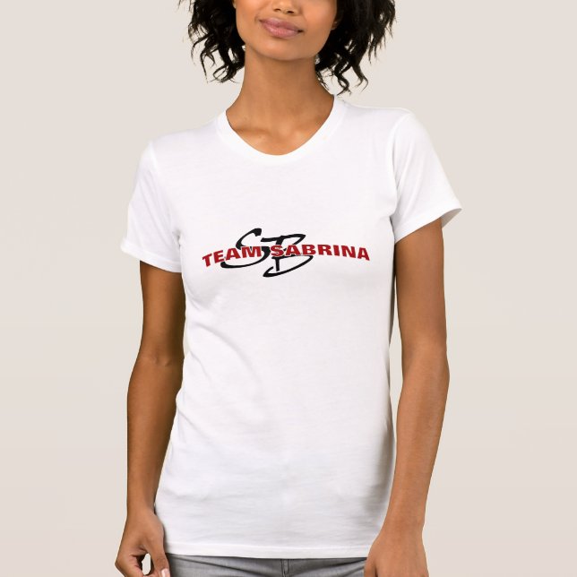 Le T-shirt de la femme de base de Sabrina d'équipe (Devant)