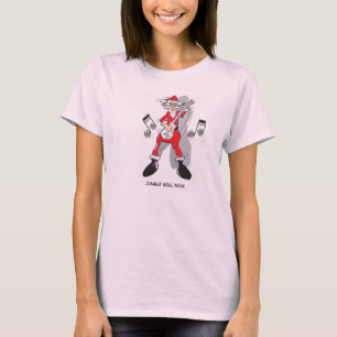 Le T-shirt de la femme de roche de Jingle Bell