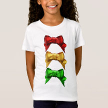 Le T-shirt de la fille Christmas Bows