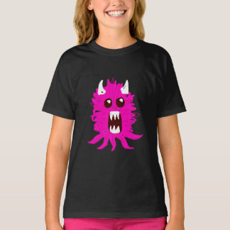 Le T-shirt de la fille rose de monstre