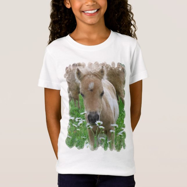 Le T-shirt de la fille sentante de marguerites de (Devant)