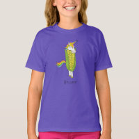 Le T-shirt de la fillette de Corn Funny