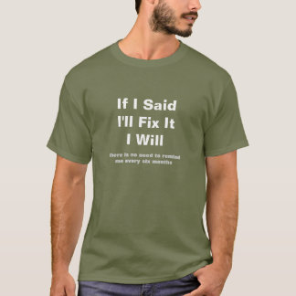 Le T-shirt de la promesse du Handyman