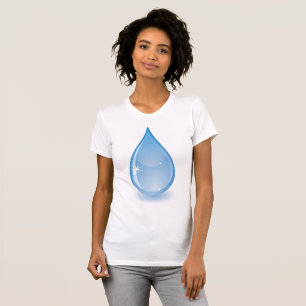 Le T-shirt de l'eau des femmes de scintillement de