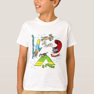 Le T-shirt de l'enfant d'agilité de chien de band