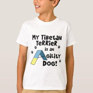 Le T-shirt de l'enfant de chien d'agilité de