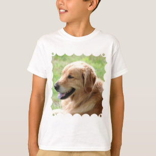 Le T-shirt de l'enfant de chiot de golden