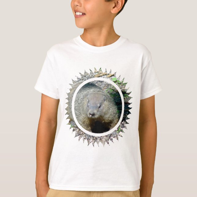 Le T-shirt de l'enfant de Groundhog (Devant)