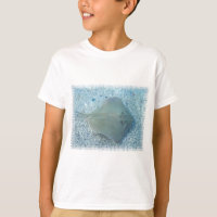 Le T-shirt de l'enfant de pastenague d'eau doux