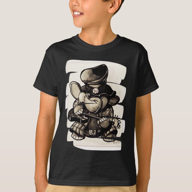 Le T-shirt de l'enfant de traçage en métal de (Devant)