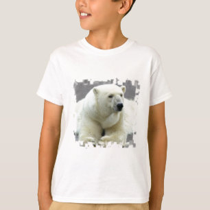 Le T-shirt de l'enfant d'ours blanc