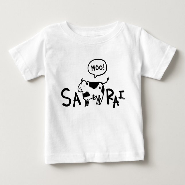 Le T-shirt de l'enfant drôle - samouraï (SA-MOO ! (Devant)