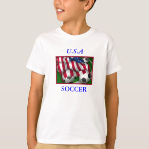 Le T-shirt de l'enfant du football des Etats-Unis
