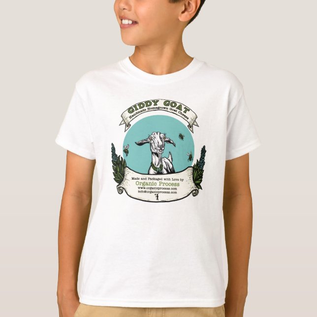 Le T-shirt de l'enfant étourdi de chèvre (Devant)