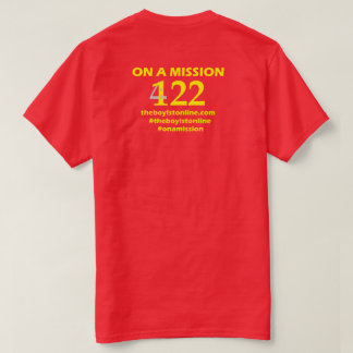 Le T-shirt de ligne hommes de Boylston/lettrage