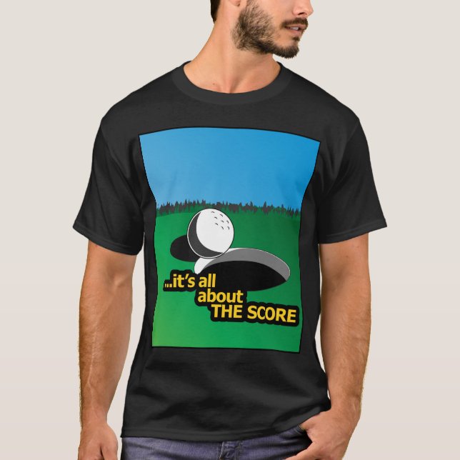 Le T-shirt de noir de SCORE (Devant)
