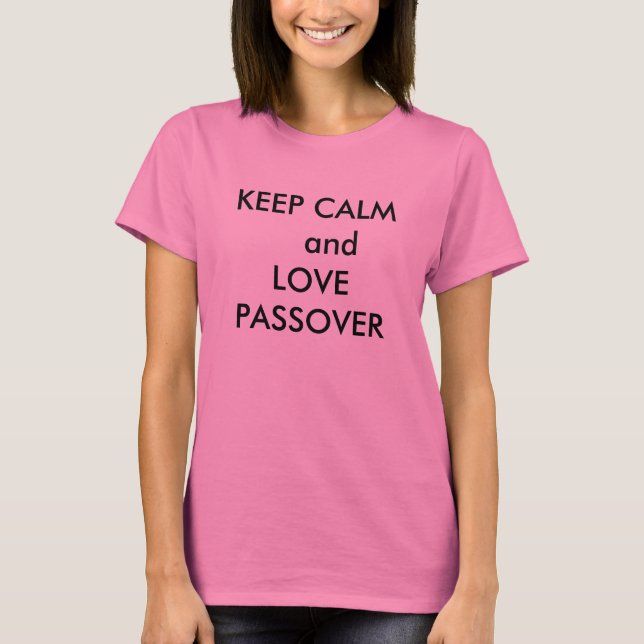 LE T-SHIRT DE PÂQUE GARDENT LE CALME ET AIMENT LA (Devant)