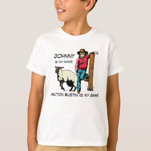 Le T-shirt de rodéo de type de mouton