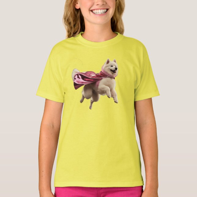 Le T-shirt de Samoyed Superhero Kid (Devant)