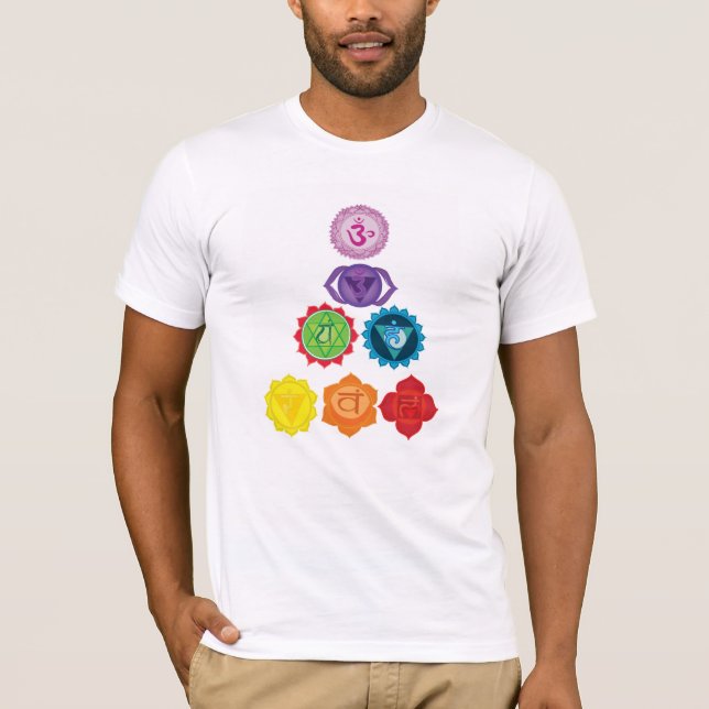 Le T-shirt de sept hommes de Chakras (Devant)