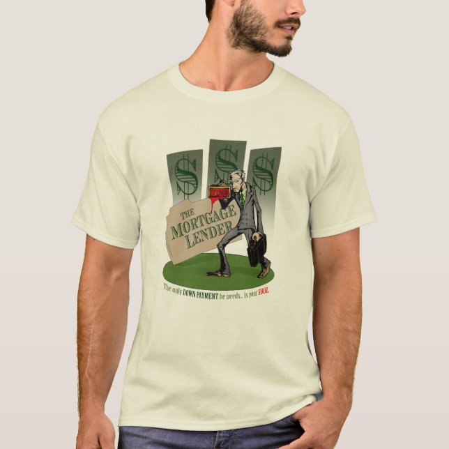 Le T-shirt de société de prêt immobilier (lumière) (Devant)